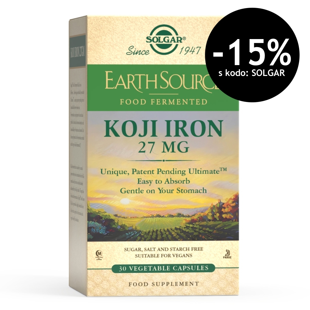 Solgar Koji Iron, kapsule (30 kapsul)